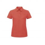 Polo manches courtes corail personnalisé