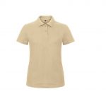 Polo manches courtes beige personnalisé