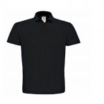 Polo manches courtes noir personnalisé