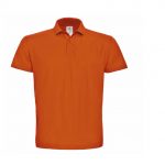 Polo manches courtes orange personnalisé