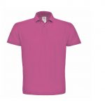 Polo manches courte rose personnalisé