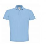 Polo manches courte bleu personnalisé