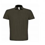 Polo manches courte marron personnalisé
