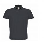 Polo manches courtes gris personnalisé