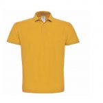 Polo manches courte jaune personnalisé