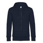 Sweat zippé bleu personnalisé