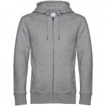 Sweat zippé gris personnalisé