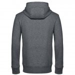 Sweat zippé gris personnalisé