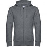 Sweat zippé gris personnalisé