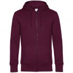 Sweat zippé prune personnalisé