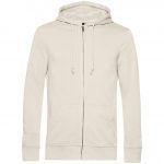 Sweat zippé beige personnalisé