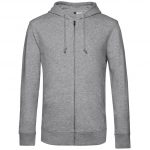 Sweat zippé gris personnalisé