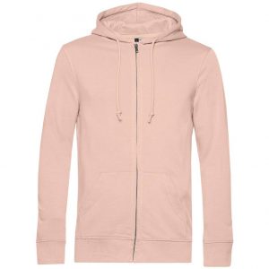 Sweat zippé rose personnalisé
