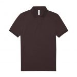 Polo manches courtes marron personnalisé