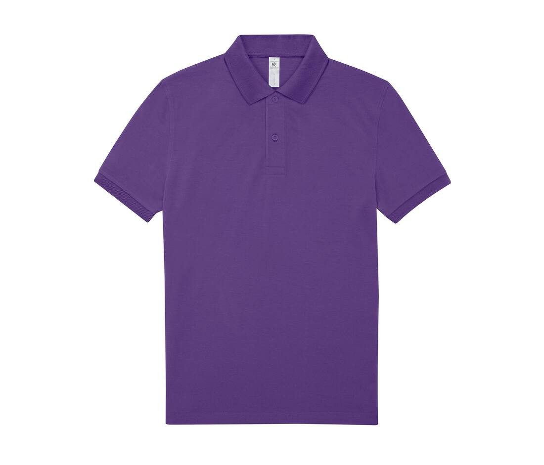 Polo manches courtes violet personnalisé