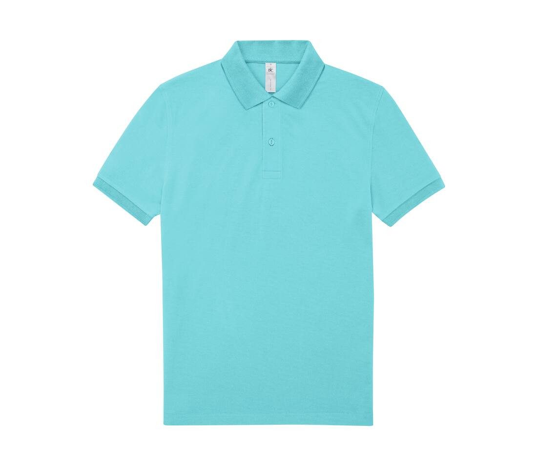 Polo manches courtes bleu personnalisé