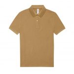 Polo manches courtes marron clair personnalisé