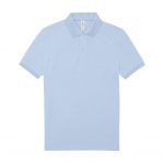 Polo manches courtes bleu personnalisé
