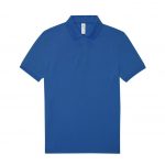 Polo manches courtes bleu personnalisé