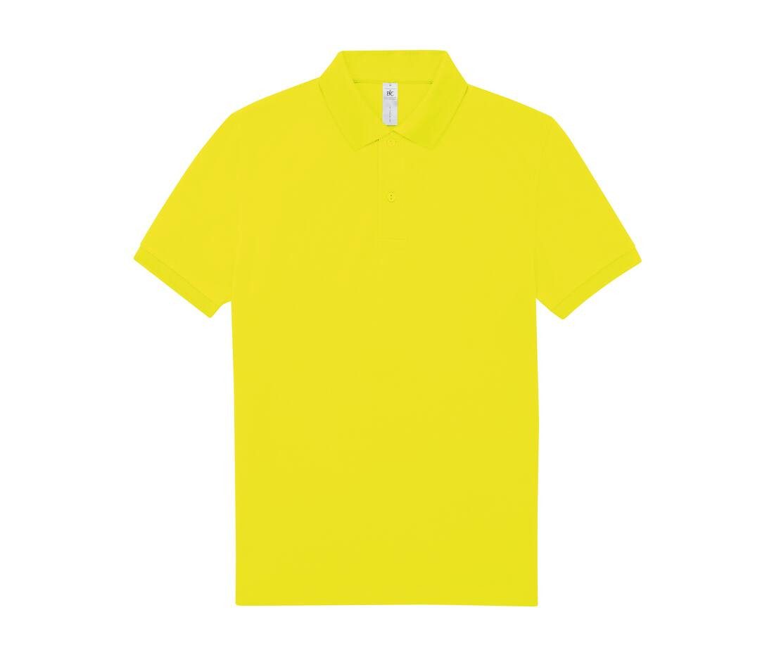 Polo manches courtes jaune personnalisé