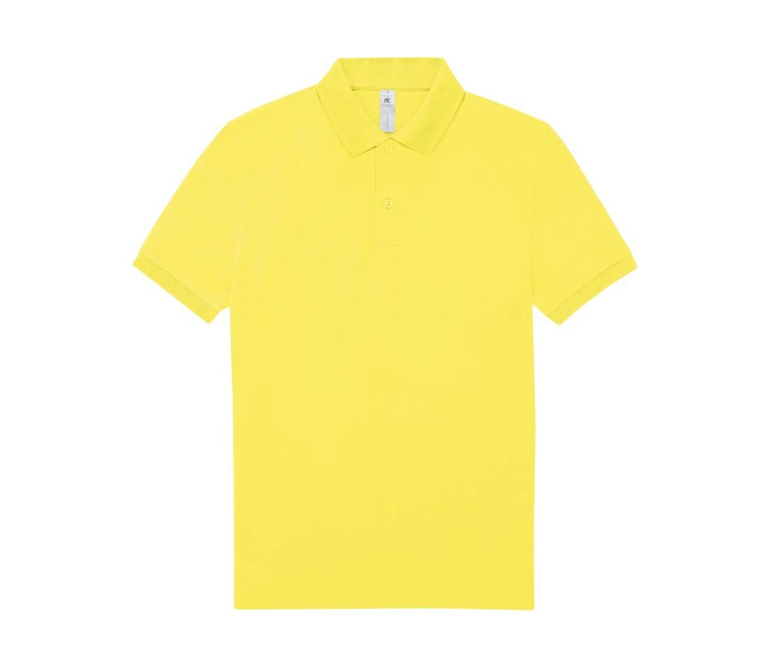 Polo manches courtes jaune personnalisé
