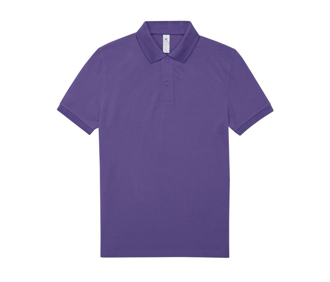 Polo manches courtes violet personnalisé