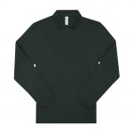 Polo manches longues vert personnalisé