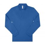 Polo manches langues bleu personnalisé