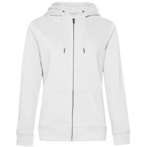 Sweat zippée blanc personnalisé