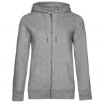 Sweat zippée gris personnalisé
