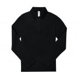 Polo manches longues noir personnalisé