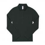 Polo manches longues vert personnalisé