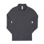 Polo manches longues gris personnalisé