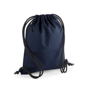 Sac cordelettes bleu personnalisé