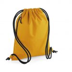 Sac cordelettes jaune personnalisé