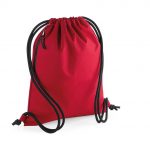 Sac cordelettes rouge personnalisé