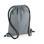 Sac cordelettes gris personnalisé