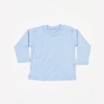 Tee-shirt manches longues bleu personnalisé