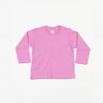 Tee-shirt manches longues rose personnalisé