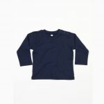 Tee-shirt manches longues bleu personnalisé
