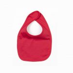 bavoir bébé rouge personnalisé