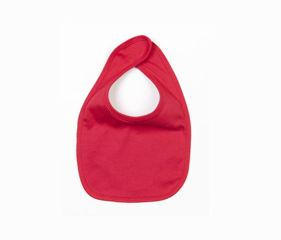 bavoir bébé rouge personnalisé