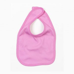 bavoir bébé rose personnalisé