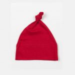 Bonnet de bébé rouge personnalisé