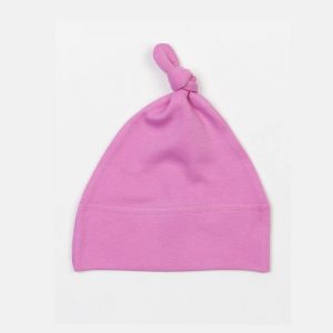 Bonnet de bébé rose personnalisé