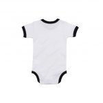 Body bébé noir et blanc personnalisé