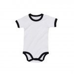 Body bébé noir et blanc personnalisé
