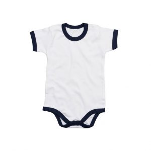 Body bébé bleu et blanc personnalisé