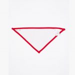 Bavoir bébé blanc et rouge personnalisé