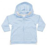 Veste zippée bébé bleu personnalisé